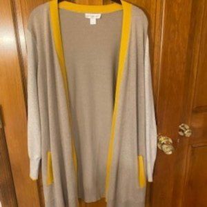 Christopher & Banks color-blocked duster cardigan